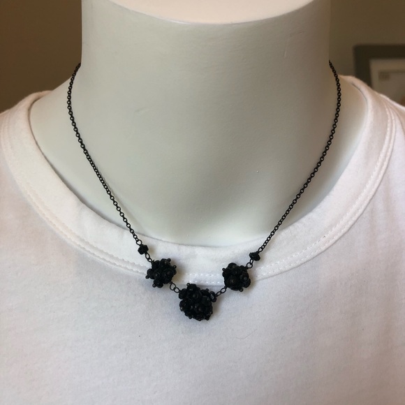 Black Short Necklace Black Necklace Short Necklace - Picture 1 of 3